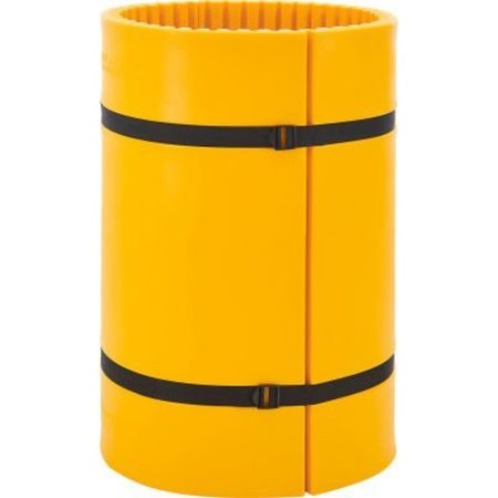 GEC Global Industrial Column Wrap Protector For 24in Dia. Column, 44inW x 42inH, 2 Sheets, Yellow EVA42PTR